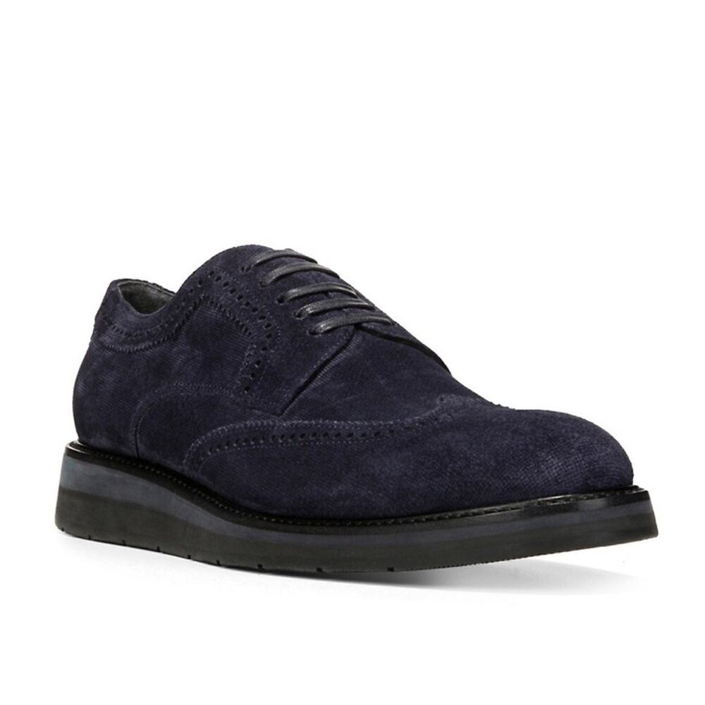 Vince | Men’s Pryce Suede Wingtip Shoes Dress Professional Business Midnight 11